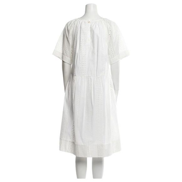 NWT CARON CALLAHAN Amelia Eyelet Midi Dress L - Picture 7 of 9